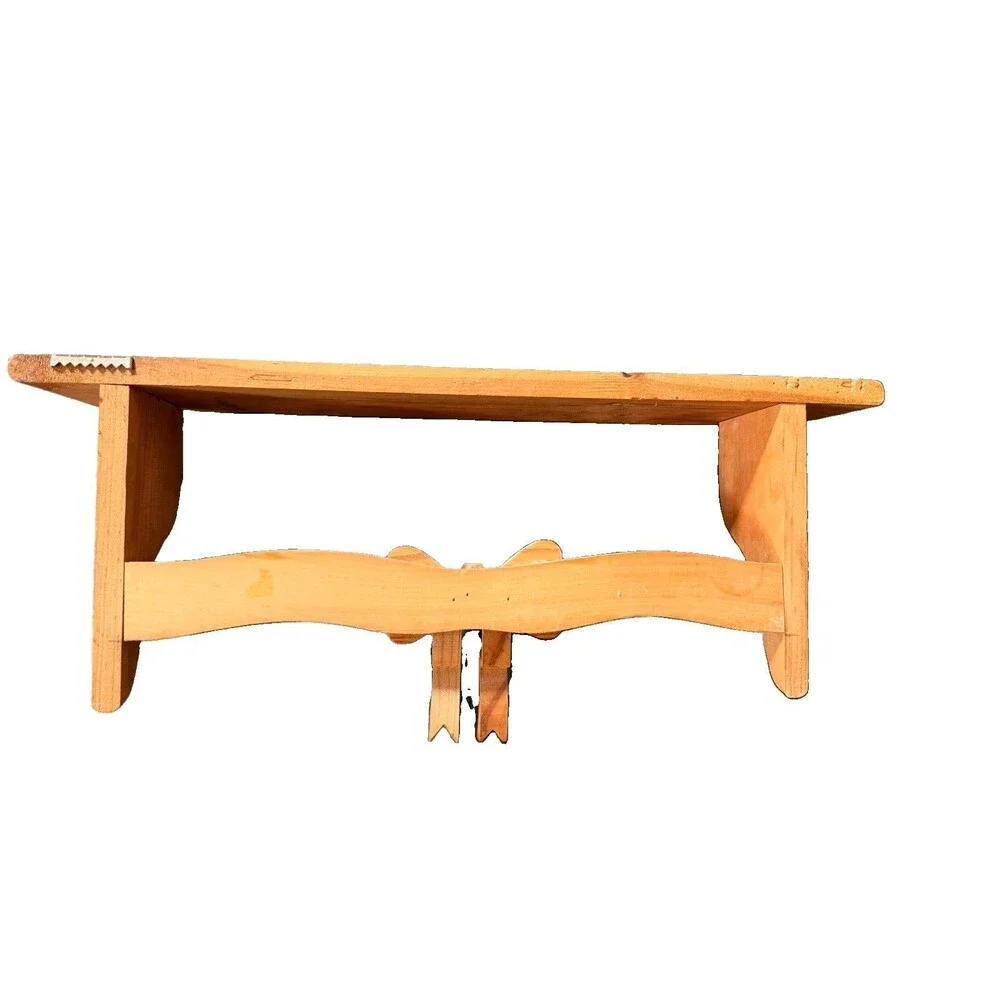 Vintage Cozy Cottage Farmhouse Wood Bow Shelf 24” W X 11” L